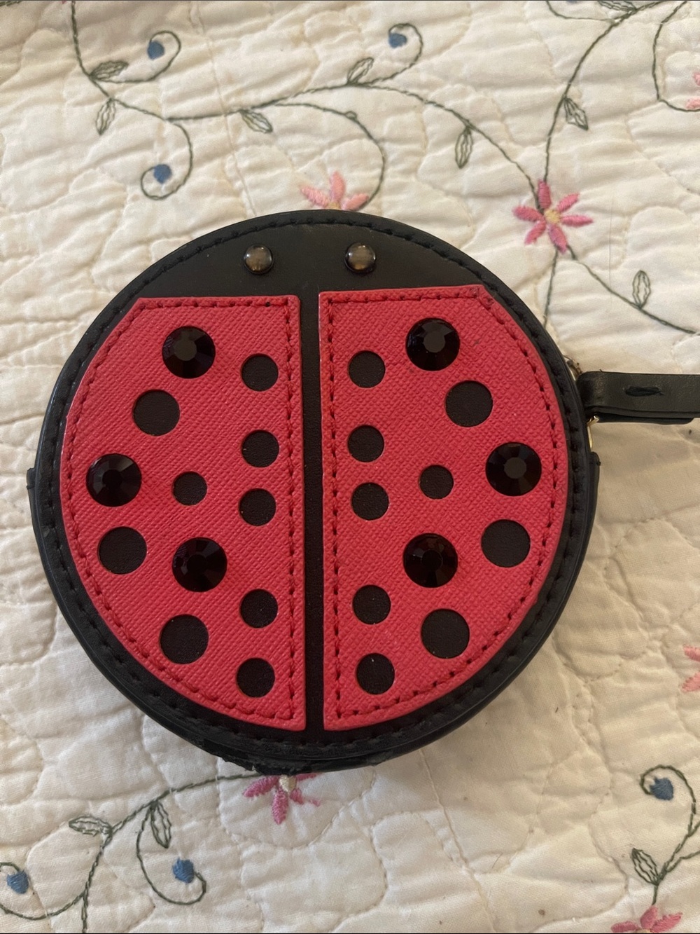 kate spade Ladybug Coin Purse in Red and Black